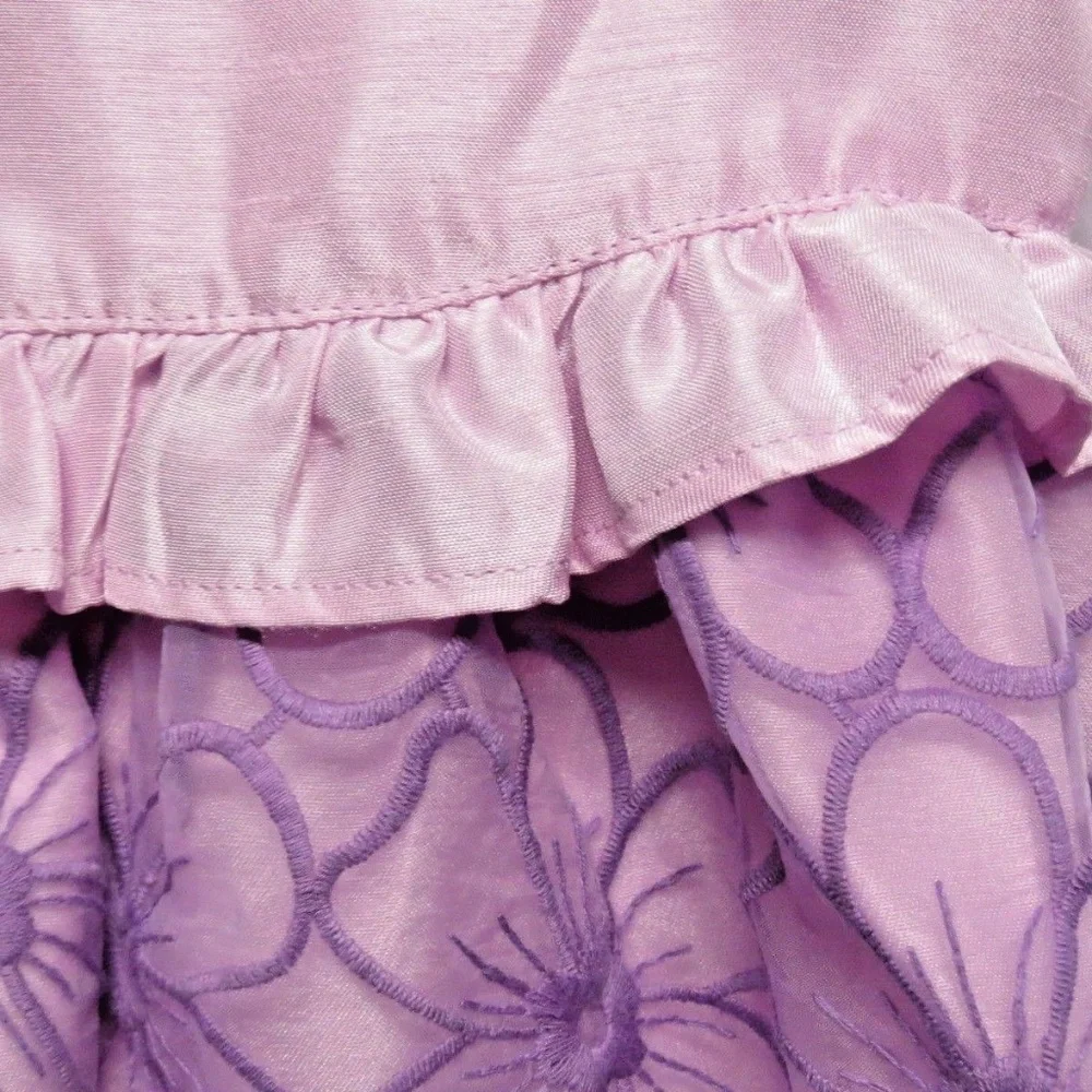 Gymboree‎ Lavender Embroidered Floral Dress 12-18 M